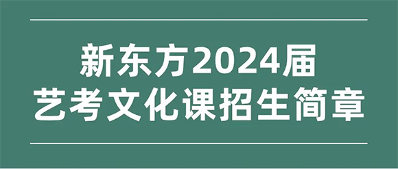 昆明新东方2025届艺考文化培训招生简介